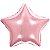 BALÃO METALIZADO ESTRELA ROSE 18" 45CM - REF 8553 - 01 UNIDADE - MAKE MAIS - Imagem 1