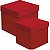 CAIXA CUBO COM RELEVO VERMELHO - 01 UNIDADE - TAM M 15X15X15 CM - CROMUS - Imagem 1