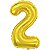 BALÃO DE NÚMERO METALIZADO DOURADO - NÚMERO 2 - 40" 1 METRO - REF.: 8294 - MAKE+ - Imagem 1