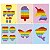 QUADRINHOS DECORATIVOS FESTA POP IT FIDGET TOYS - TAM 20,7X16,2CM - COM 06 UNIDADES - JUNCO - Imagem 1