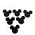 APLIQUE MICKEY MOUSE E.V.A COM GLITTER - CONTÉM 05 UNIDADES - MAKE FESTAS - Imagem 1