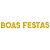 FAIXA DECORATIVA BOAS FESTAS DOURADO GLITTER - 1,40M - 01 UNIDADE - PIFFER - Imagem 1