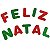 PAINEL DE NATAL ¨FELIZ NATAL¨ DE E.V.A GLITTER - CONTÉM 01 UNIDADE - PIFFER - Imagem 1