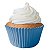 FORMINHA MINI PAPEL CUPCAKE E BRIGADEIRÃO IMPERMEAVEL AZUL ROYAL - CONTÉM 45 UNIDADES - REGINA FESTAS - Imagem 1