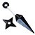 KIT KUNAI + SHURIKEN - SUPER RESISTENTE - NARUTO COSPLAY - Imagem 1