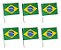 6 BANDEIRA DO BRASIL PLÁSTICO COPA MUNDO 50CM PROMOÇÃO - Imagem 3
