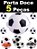 5 PORTA MIX BOLA DE FUTEBOL POTE DE DOCES FESTAS COR BRANCO E PRETO BOLA FUTEBOL PORTA MIX KIT POTE FESTAS DOCES - Imagem 1