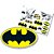 KIT DECORATIVO FESTA BATMAN GEEK - 12 ITENS - FESTCOLOR - Imagem 1