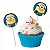 ENFEITE PALITO PICK PARA DOCES FESTA NEW MINIONS - 08 UNIDADES - FESTCOLOR - Imagem 1