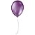 BALÃO DE FESTA METÁLICO 9'' 23CM - ROXO - 25 UNIDADES - SÃO ROQUE - Imagem 1