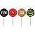 TOPPERS DECORATIVOS PARA DOCES E SALGADOS - FESTA FREE FIRE - 08 UNIDADES - JUNCO - Imagem 1