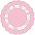 FUNDO RENDADO REDONDO ROSA 7CM - 100 UNIDADES - CROMUS - Imagem 1