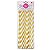CANUDO DE PAPEL LISTRADO OURO METALIZADO 6MMX200MM - 12 UNIDADES - MAKE MAIS - Imagem 1