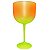 TAÇA DE GIN DEGRADE VERDE/LARANJA NEON - 01 UNIDADE - MAR PLÁSTICOS - Imagem 1
