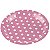 PRATO PAPEL POA ROSA BEBE - 10 UNIDADES - 18 CM - SILVER FESTAS - Imagem 1