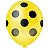 BALÃO BOLINHA AMARELO COM PRETO 10" - DE LATEX - COM 25 UNIDADES - PIC PIC - Imagem 1