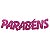 PAINEL PARABÉNS - GLITTER ROSE GOLD - 01 UNIDADE - PIFFER - Imagem 1