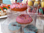 Donuts em caixa de acetato e acabamento em fita - 40 unidades - Com frete incluso - Imagem 1
