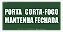 Placa Porta Corta-Fogo Mantenha Fechada Fotoluminescente S30 - Imagem 1