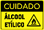 Placa Cuidado Álcool Etílico - Imagem 1