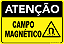 Placa Atenção Campo Magnético - Imagem 1