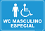 Placa Banheiro - Wc Masculino Especial - Imagem 1