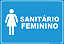 Placa Banheiro - Sanitário Feminino - Imagem 1