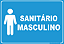 Placa Banheiro - Sanitário Masculino - Imagem 1