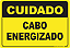 Placa Cuidado Cabo Energizado - Imagem 1