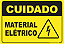 Placa Cuidado Material Elétrico - Imagem 1