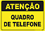 Placa Atenção Quadro De Telefone - Imagem 1