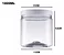 Pote de Plástico Cristal Com Tampa 1000ml - Imagem 2