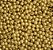 Perola ABS Com Furo Cor Dourado - Imagem 1