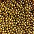 Perola ABS Com Furo Cor Dourado - Imagem 3