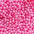 Perola ABS Com Furo Cor Rosa Chiclete - Imagem 1