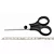 Tesoura Comfort 5,5 Com 13,8 cm Circulo Cor Preto - Imagem 2