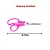 Tesoura Comfort  8,5 Com 21,5 cm Circulo Cor Rosa - Imagem 3