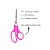 Tesoura Comfort  8,5 Com 21,5 cm Circulo Cor Rosa - Imagem 2