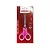 Tesoura Comfort  5,5 Com 13,8 cm Circulo Cor Rosa - Imagem 1
