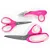 Kit Tesouras Comfort Com Três Peças Circulo Rosa - Imagem 2