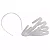 Tiara Silicone Para Encapar 10mm -Cor-Transparente-Com 12 unidades - Imagem 1