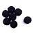 Pompom Solto 10mm-Cor-19 Preto-Com 100 unidades - Imagem 1