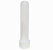 Tubete Acrílico Transparente 12cm -Cor-Branco Pacote C/50 Unid. - Imagem 2