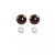 Olhos P/ Amigurumi 12mm Cor-Castanho C/Trava De Segurança Contém 100 Pares - Imagem 1