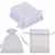 Saco de Organza 14x20 -Cor-Branco c/ 10 unid. - Imagem 1