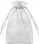 Saco de Organza 17x30 -Cor-Branco c/ 10 unid. - Imagem 1