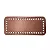 Base de Bolsa Retamgular Cor-Marrom 25x12cm - Imagem 1