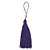 Pingente Pompom Tassel 7cm -Cor-218-Roxo c/ 10 unidades - Imagem 1