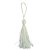 Pingente Pompom Tassel 7cm -Cor-101-Branco c/ 10 unidades - Imagem 1