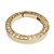 Argola Articulada C/ Strass Ref: Ro153677 35mm Cor-Dourada - Imagem 1
